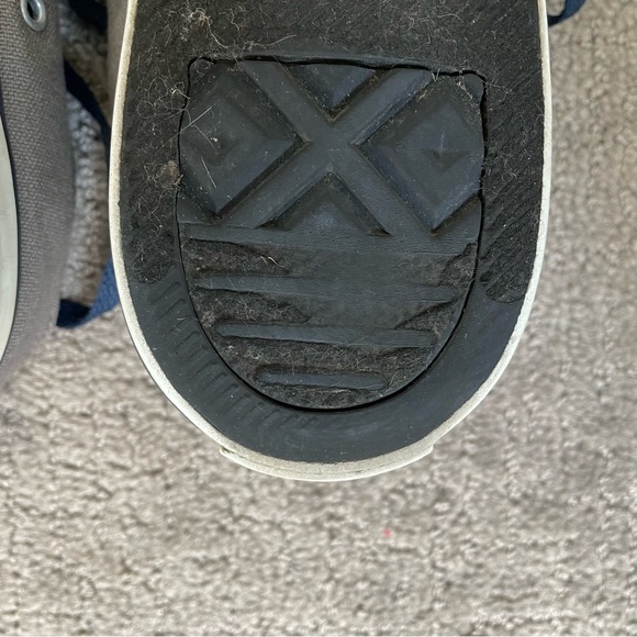 Converse Chuck Taylor All-Star Lows, Grey/Blue Size 10 with blue piping - Picture 8 of 11